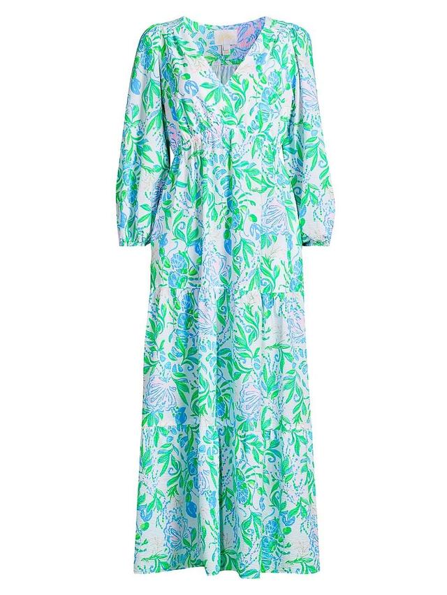 Womens Deacon Floral V-Neck Maxi Dress Product Image