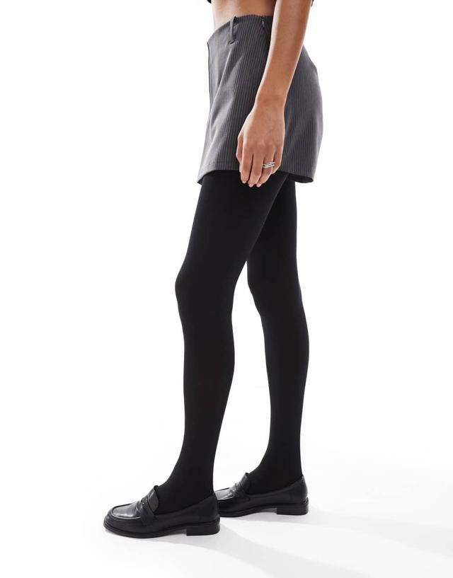 ASOS DESIGN 2 pack 120 denier tights in black - BLACK Product Image