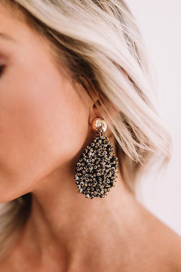 Wine And Wishes Earrings In Black Product Image