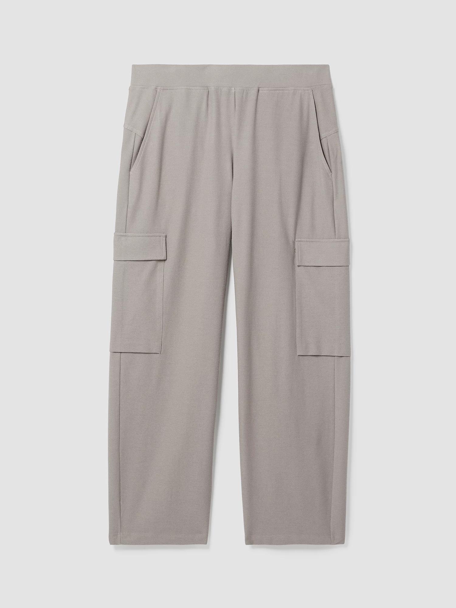 EILEEN FISHER Washable Stretch Crepe Cargo Pantfemale Product Image