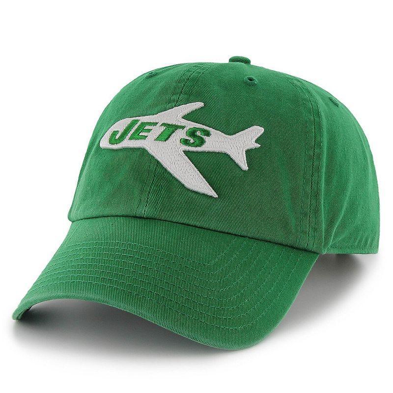 Mens 47 Brand Green New York Jets Clean Up Legacy Adjustable Hat Product Image