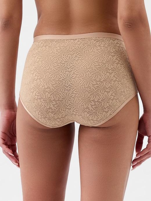 High Rise Floral Lace Brief Product Image