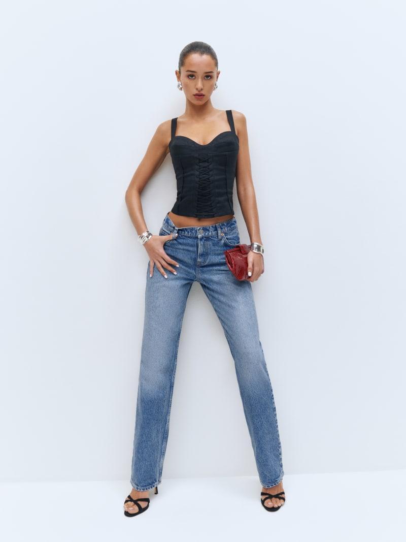 Abby Low Rise Straight Jeans Product Image