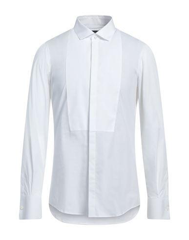 DSQUARED2 Man Shirt White Size 38 Cotton, Elastane Product Image