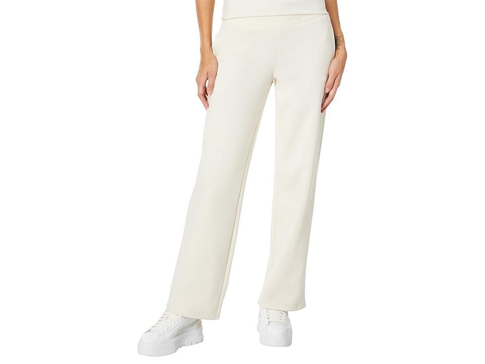 PUMA Essentials+ Small Logo Straight Leg Fleece Pants (Alpine Snow) Women's Clothing product image