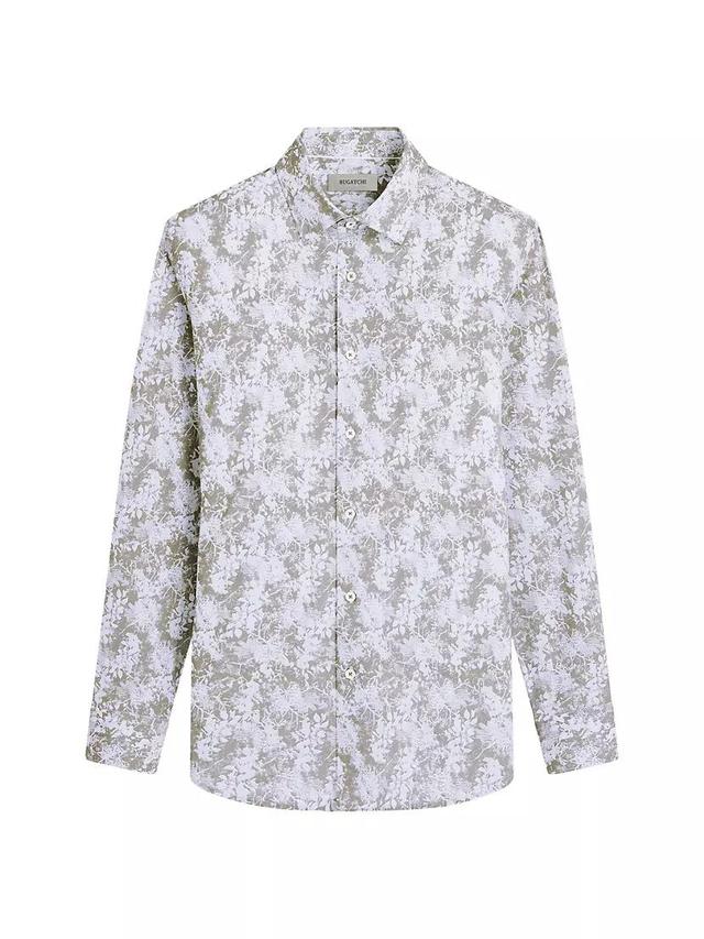 James Printed Cotton-Blend Shirt Product Image