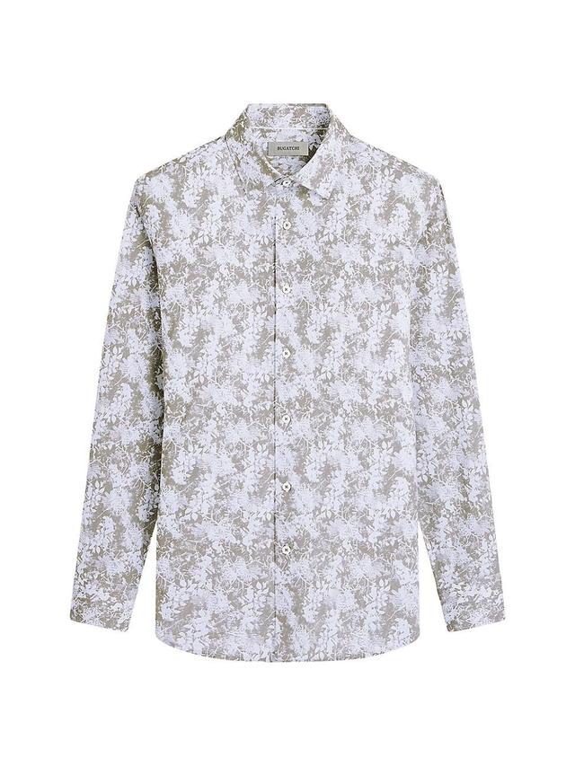 Mens James Printed Cotton-Blend Shirt Product Image