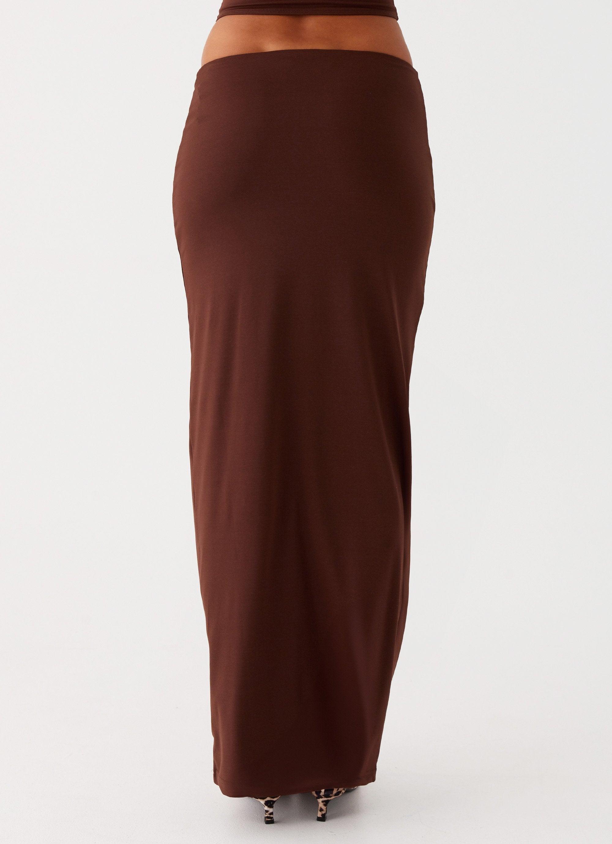 Solace Soul Maxi Skirt - Chocolate Product Image