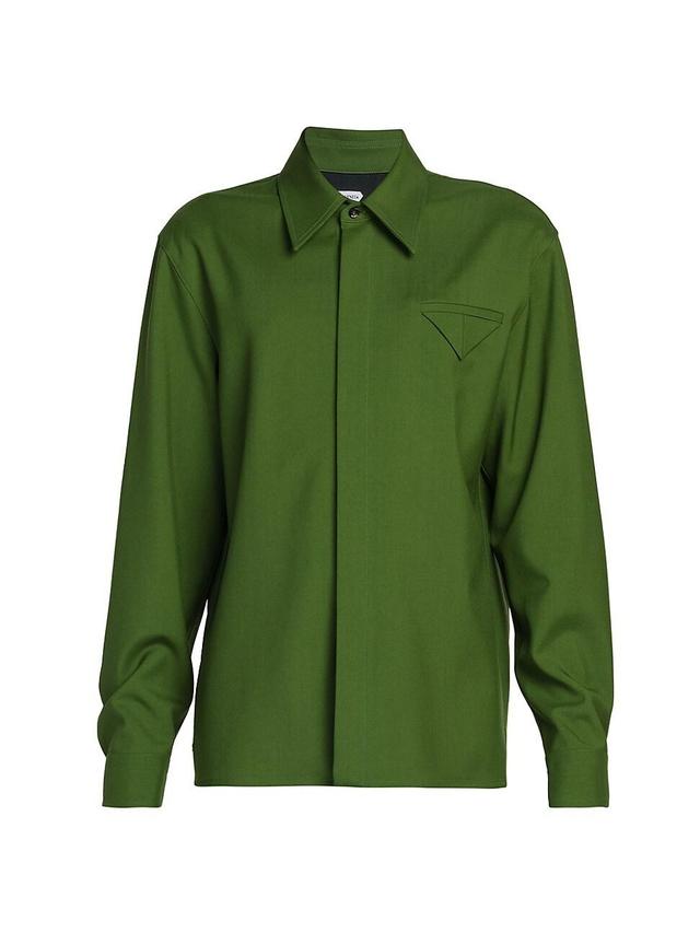 Mens W Woven Wool Shirt Product Image