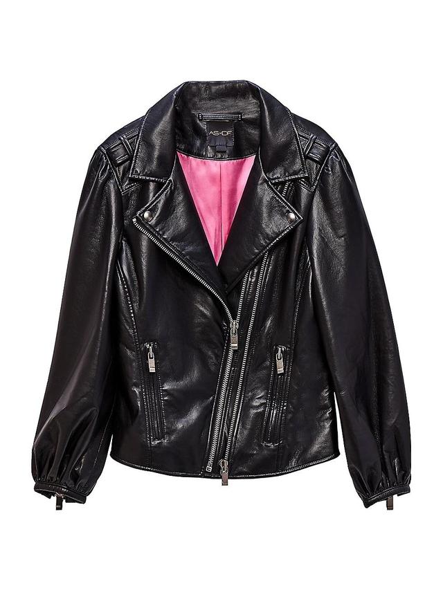 Womens Mercury Recycled Leather Jacket Product Image