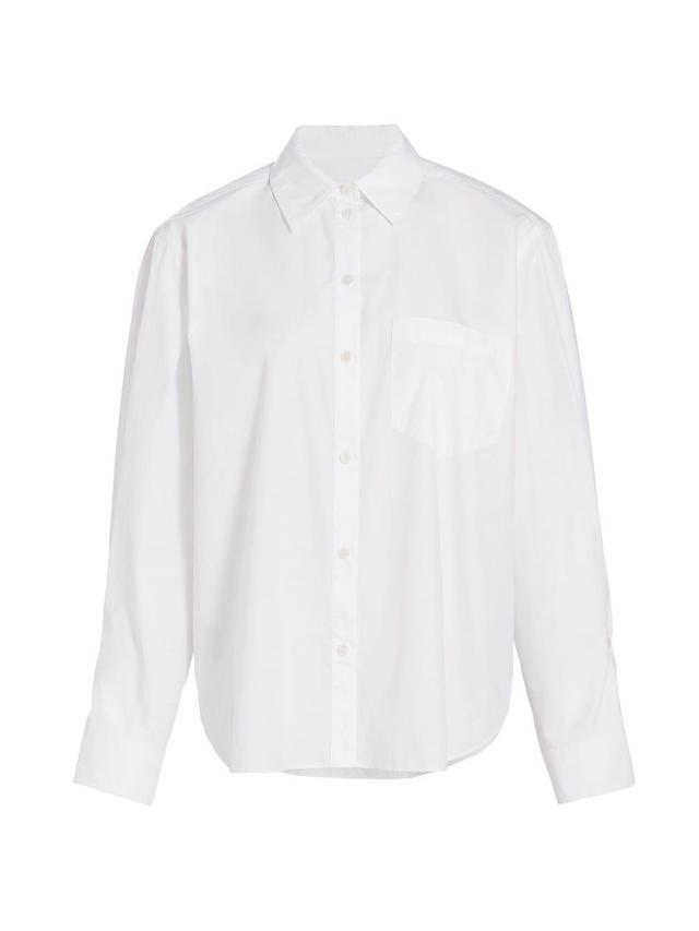 Womens Wesley Poplin Balloon-Sleeve Shirt Product Image