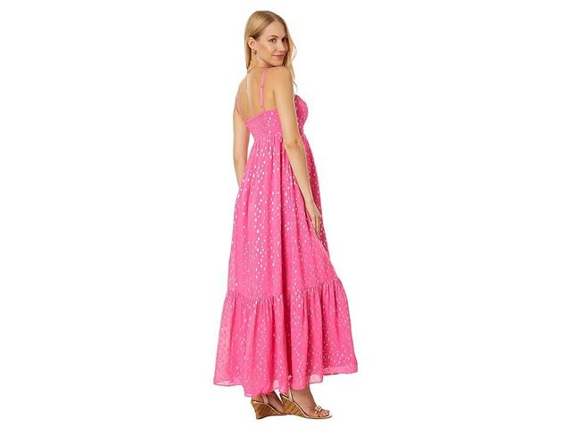 Lilly Pulitzer Heidi Metallic Print Maxi Sundress Product Image