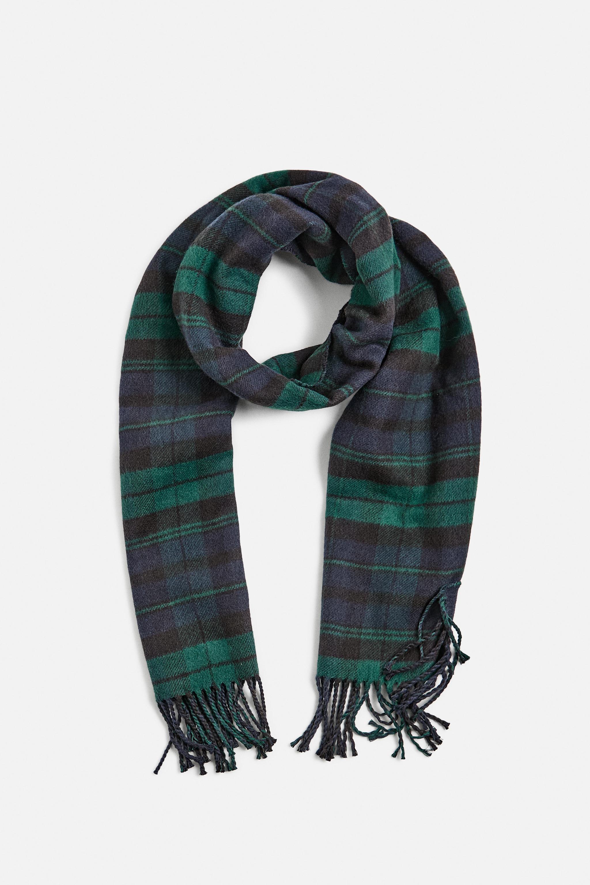 PLAID COMBINATION SCARF Product Image