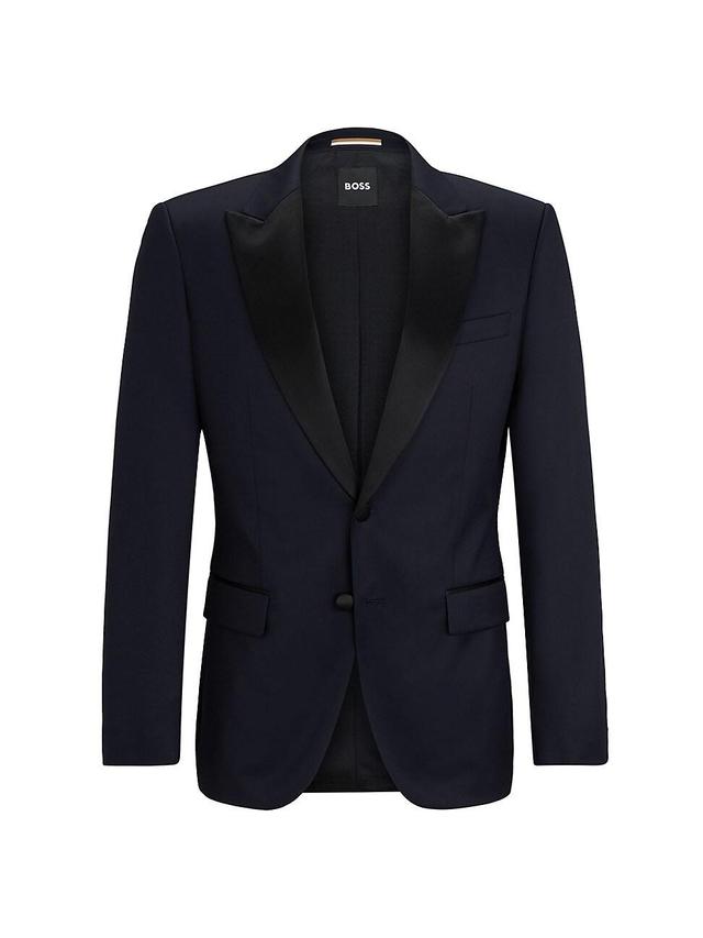 Mens Slim-Fit Tuxedo Jacket in Wool Serge Product Image