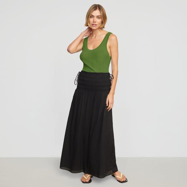 Adé Smocked-Waist Maxi Skirt Product Image