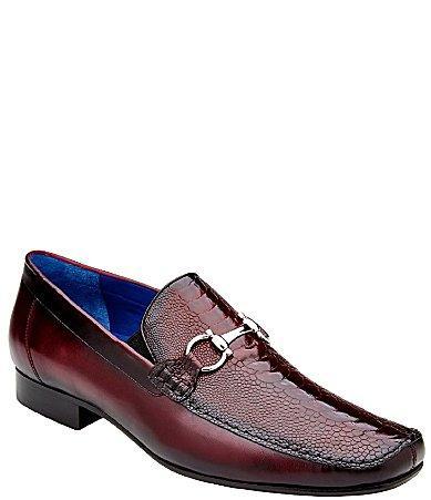 Belvedere Mens Bruno Bit Leather Loafers Product Image