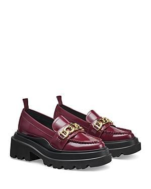 G.H. Bass Platform Lug Leather Chain Loafers Product Image