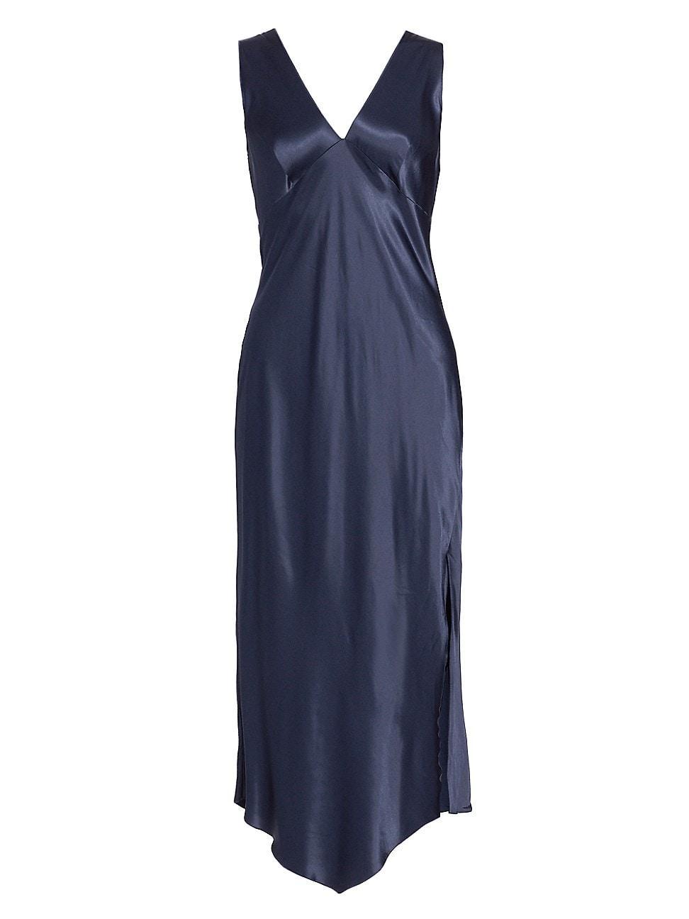 Womens Monique Satin-Backed Crepe Midi-Dress Product Image