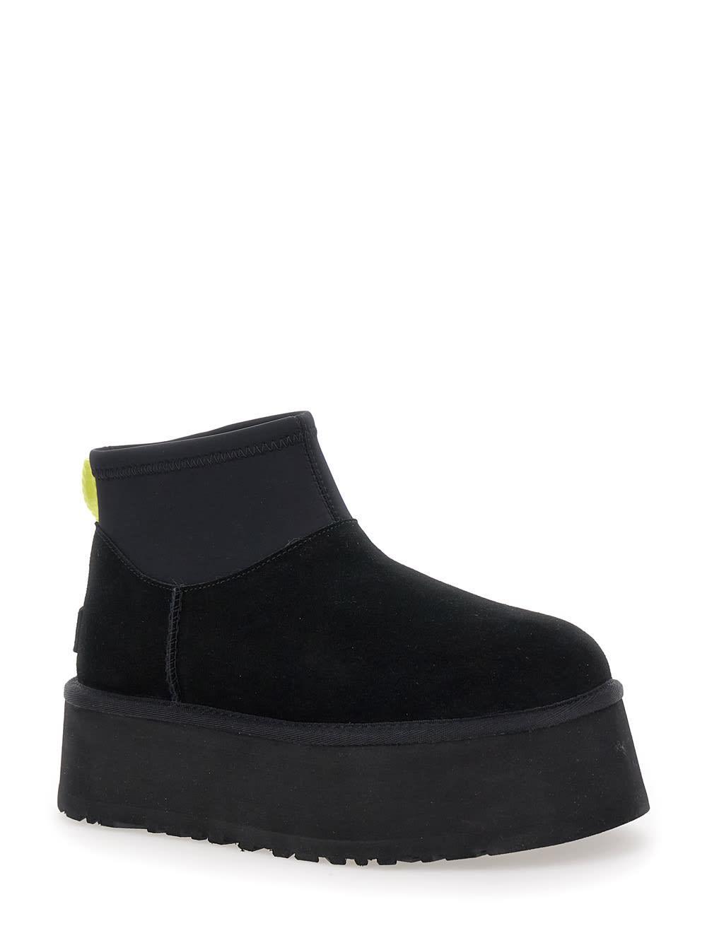 Classic Ultra Mini Black Boot With Platform Product Image