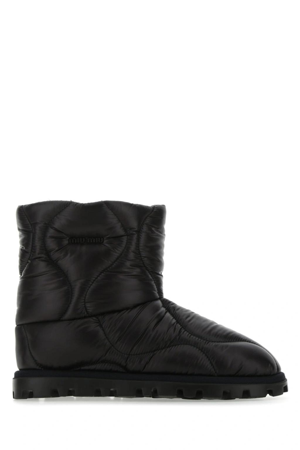 Black Nylon Ankle Boots  Nd  Donna 40 Product Image