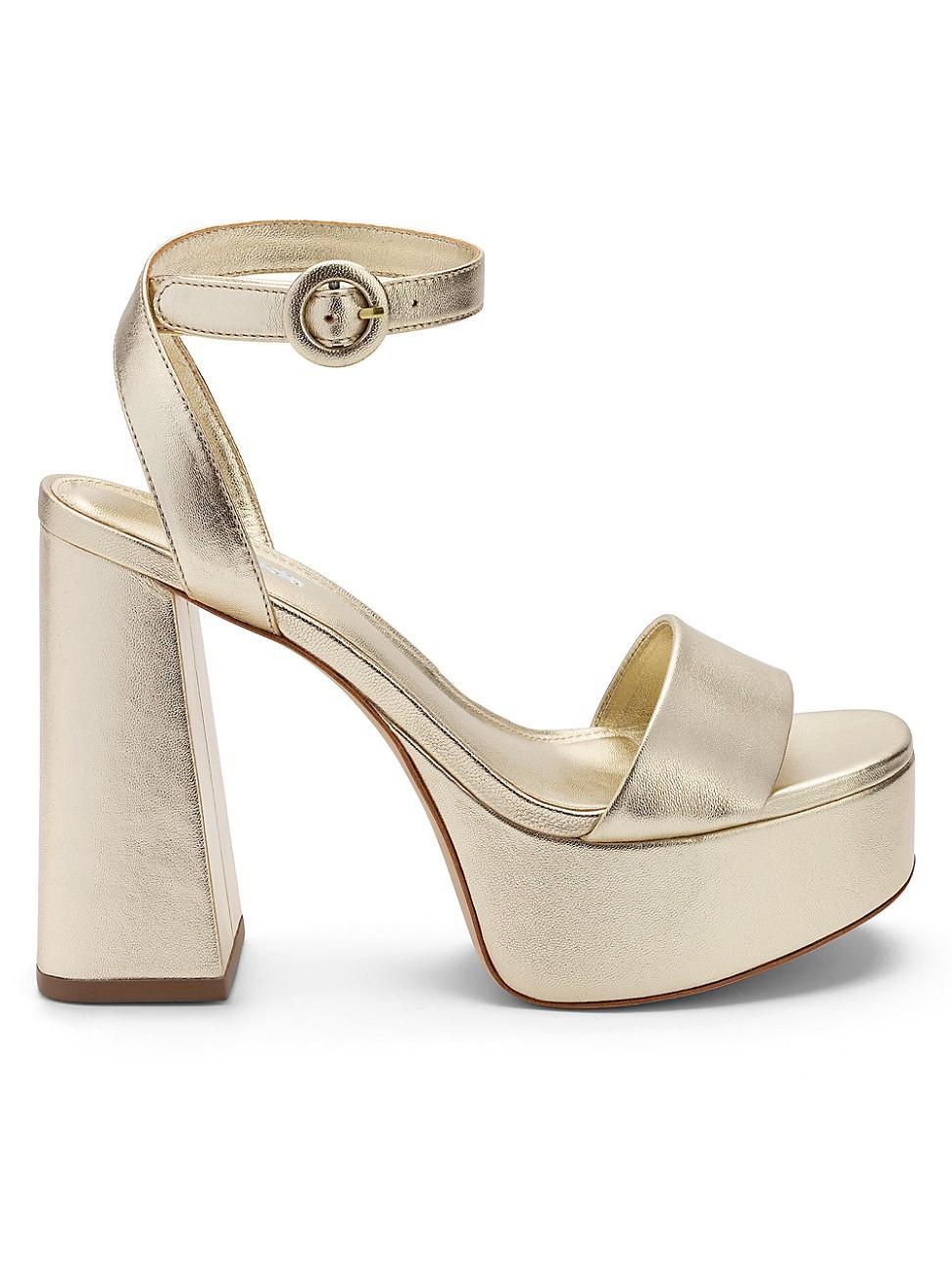 Womens Dolly Metallic Platform Sandals Product Image