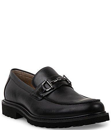 Steve Madden Mens Karver Leather Bit Detail Lug Loafers Product Image