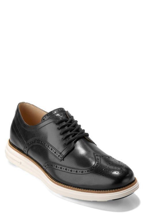 COLE HAAN Men's Øriginal Grand Remastered Wingtip Oxford Shoes - Black Size 9 Product Image