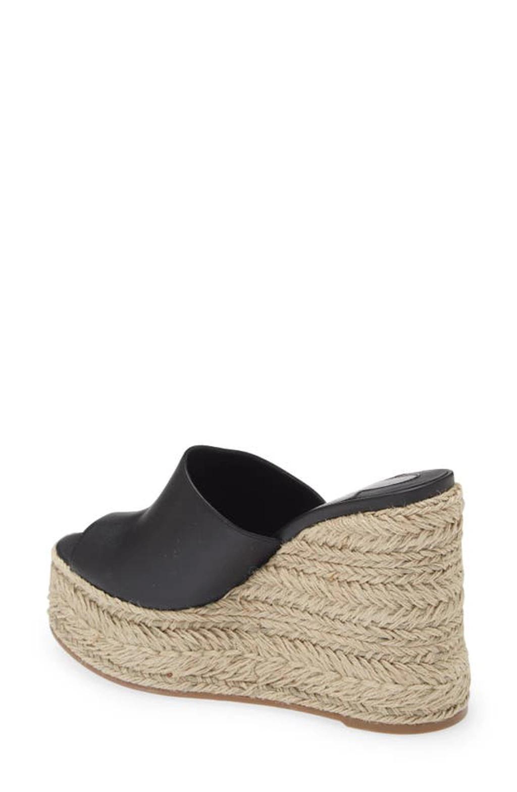 Ariella Platform Wedge Espadrille Slide In Black Product Image