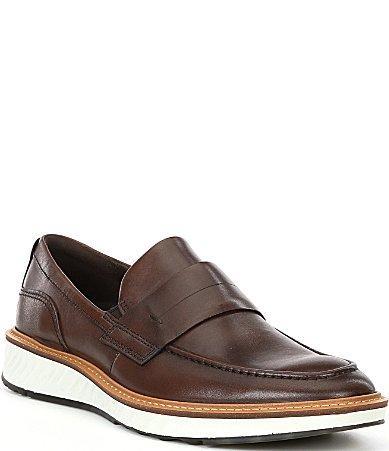 ECCO Mens ST.1 Hybrid Leather Penny Loafers Product Image