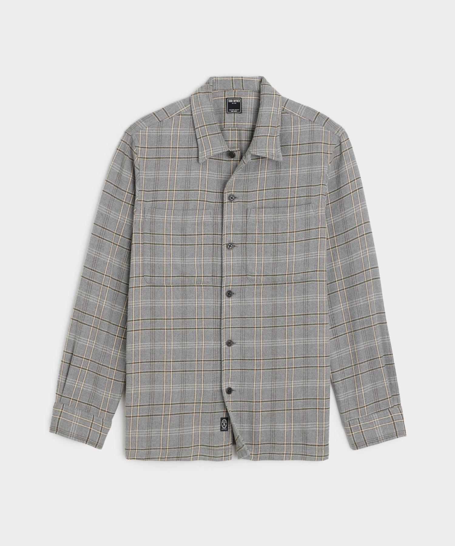 Relaxed Plaid Flannel Overshirt Product Image