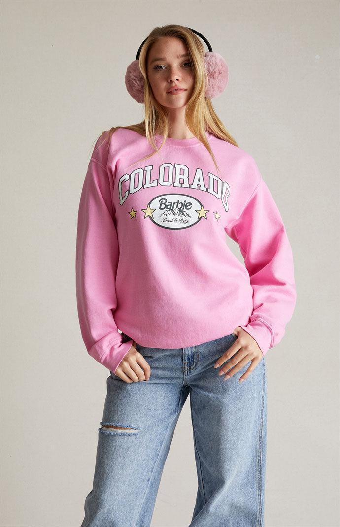 Barbie Womens Colorado Lodge Crew Neck Sweatshirt Product Image