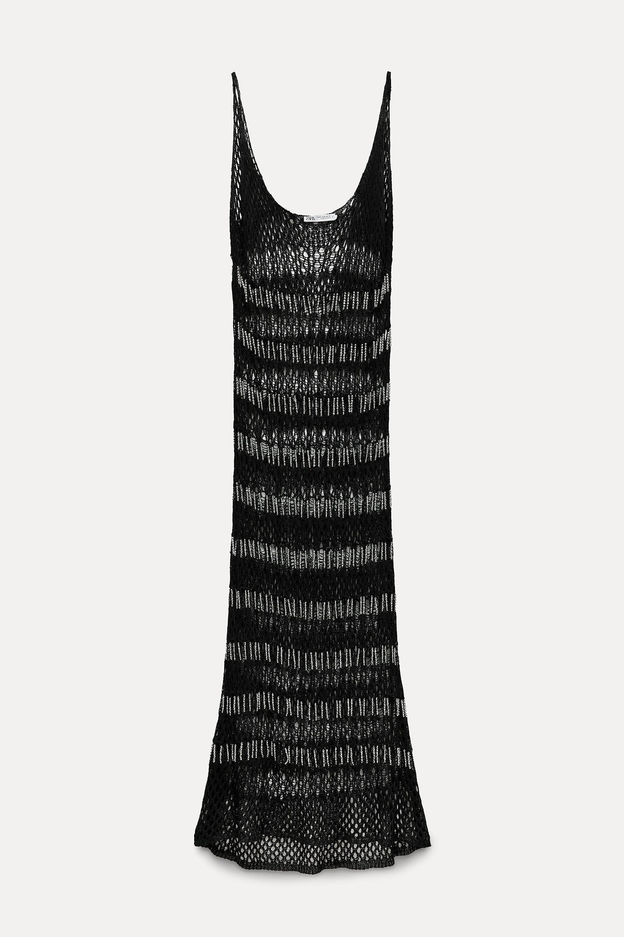 BEADED MESH DRESS Product Image