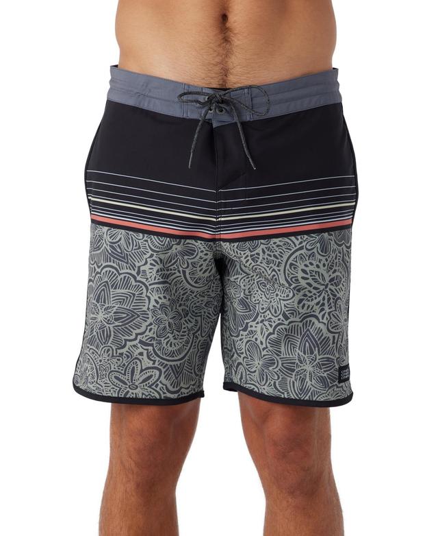 ONeill Mens Floral Stripe Board Shorts Product Image