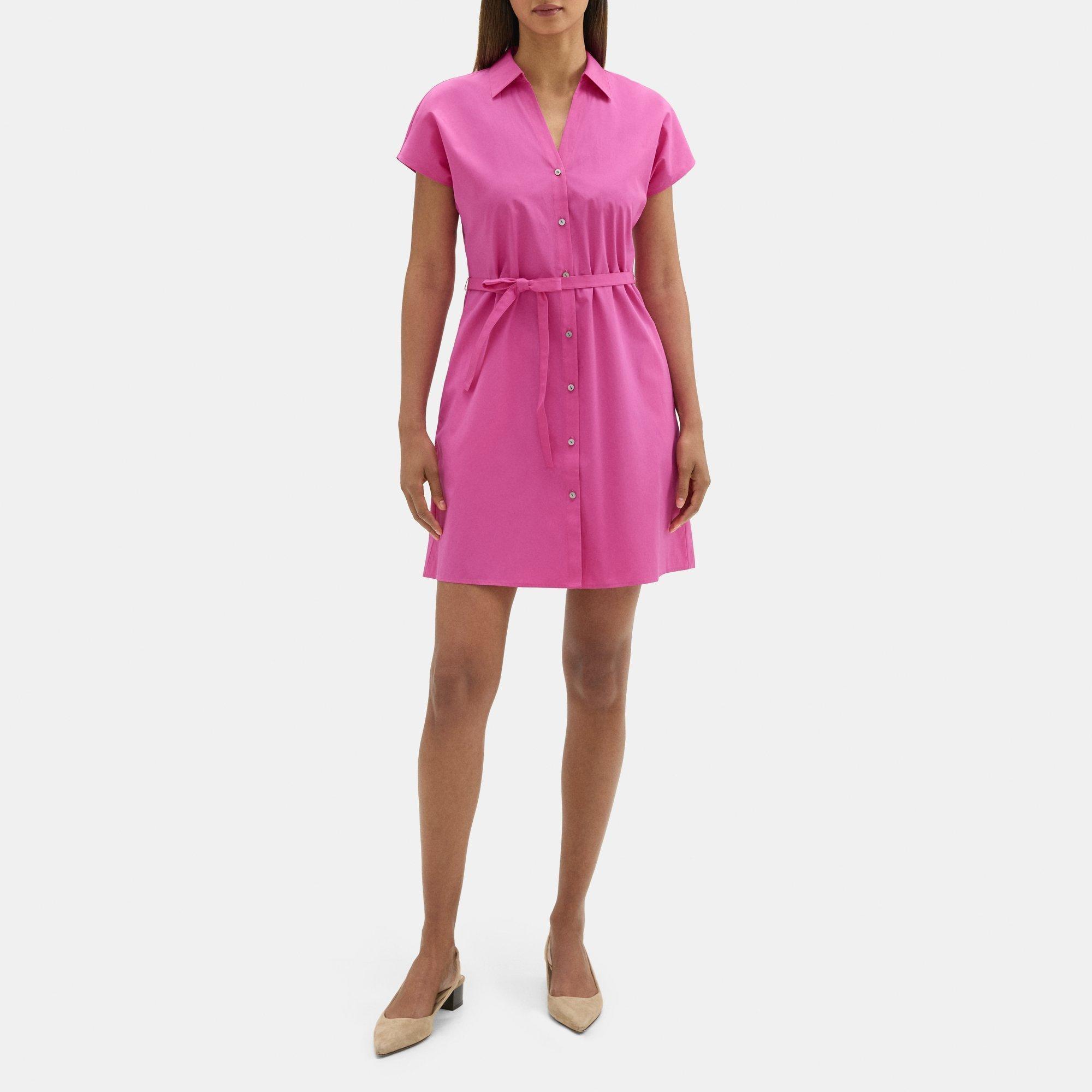 Cotton Dolman Sleeve Shirt Dress | Theory Outlet Product Image