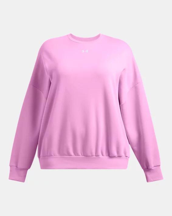 Womens UA Rival Fleece Oversized Crew Product Image