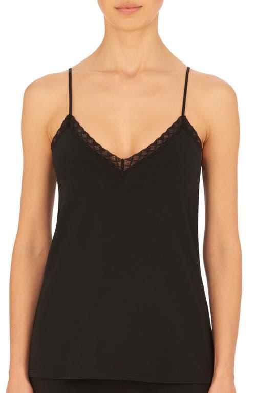 Natori Bliss Lace Edge High-Low Cotton Camisole Product Image