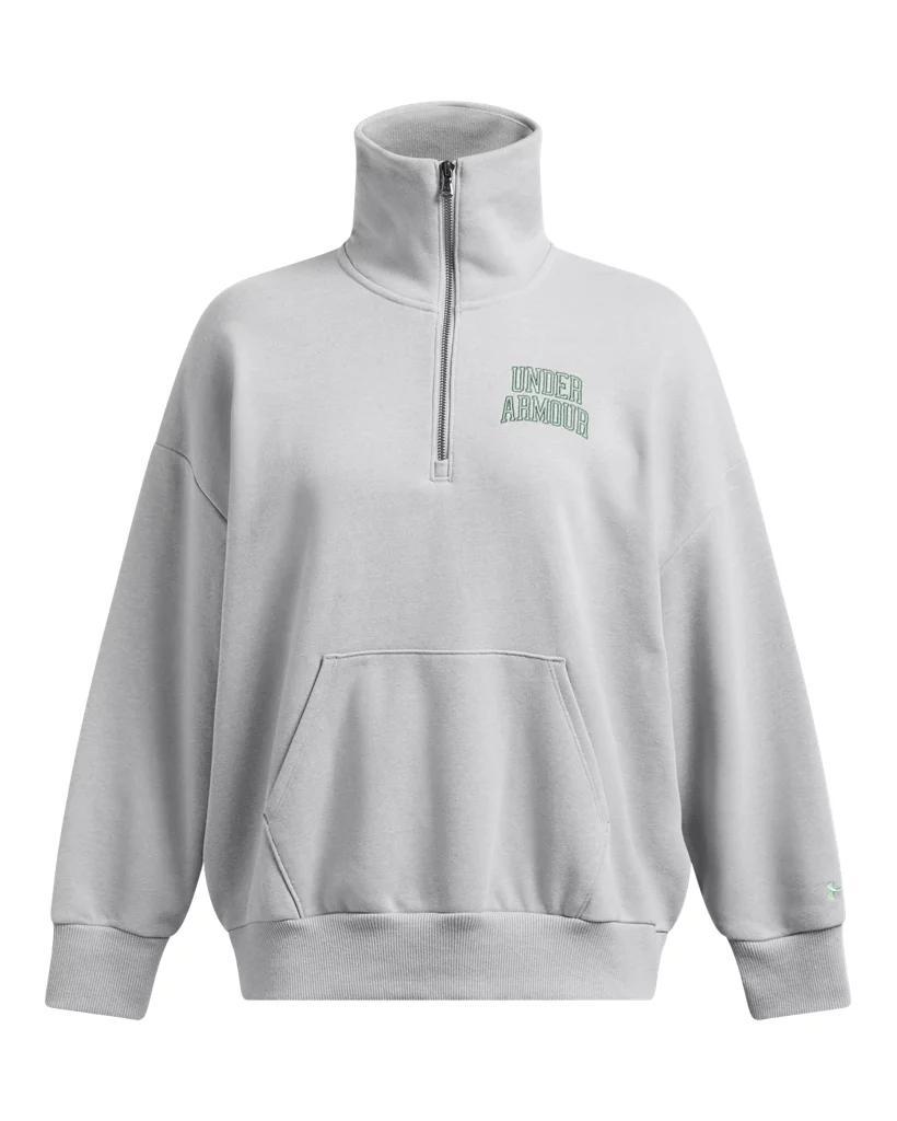 Women's UA Icon Heavyweight Terry Oversized ¼ Zip Product Image