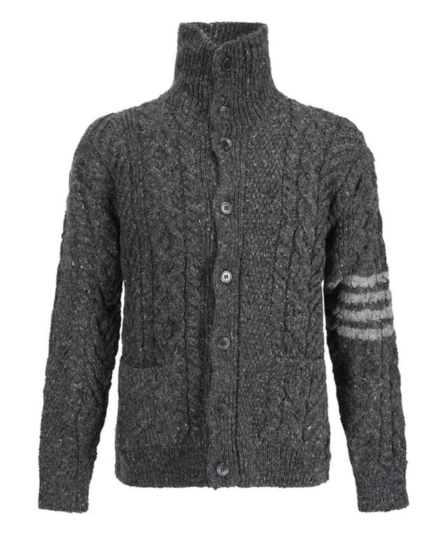 THOM BROWNE Cardigan In Grey Product Image