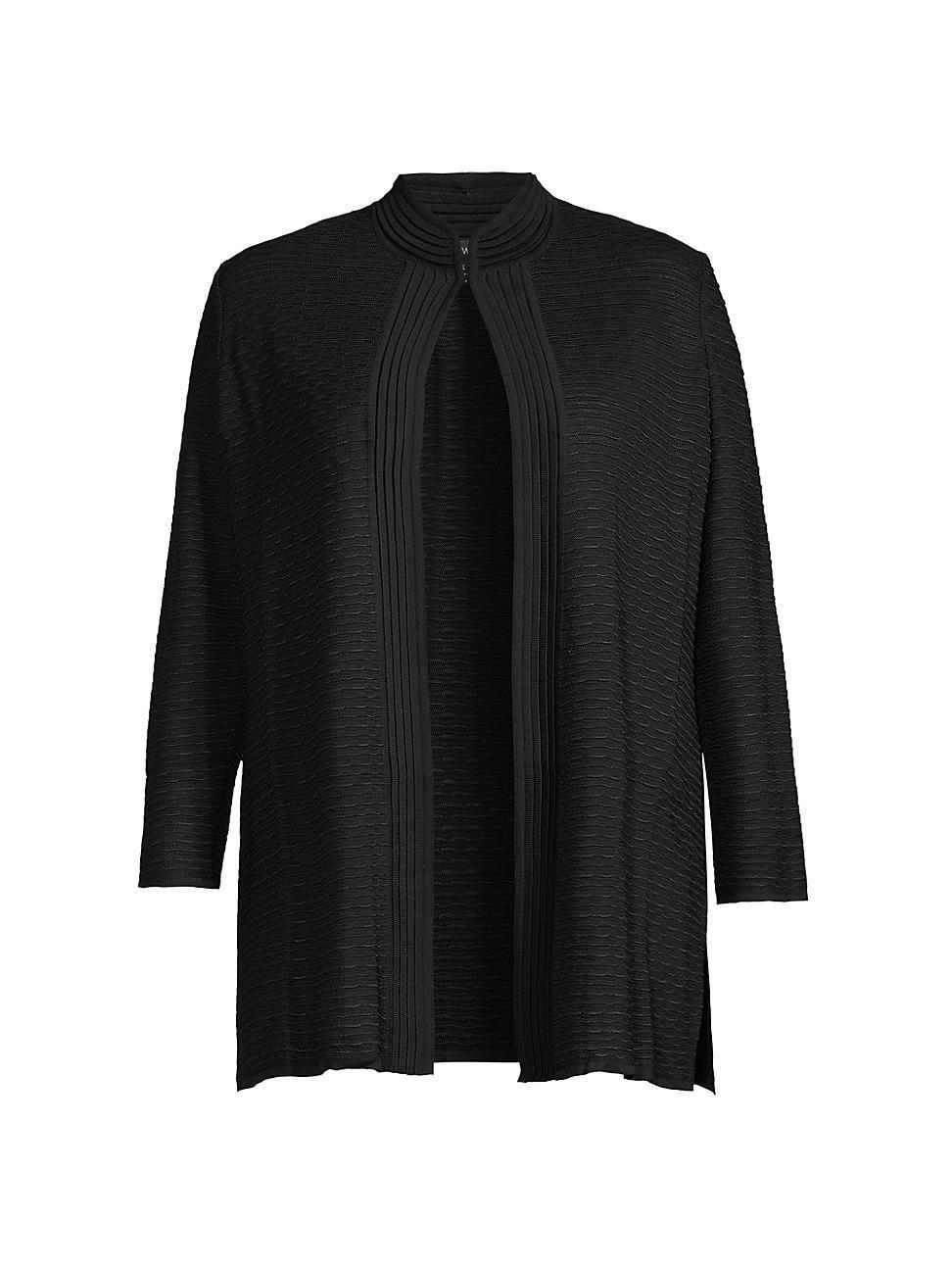 Womens Textured Knit Jacket Product Image