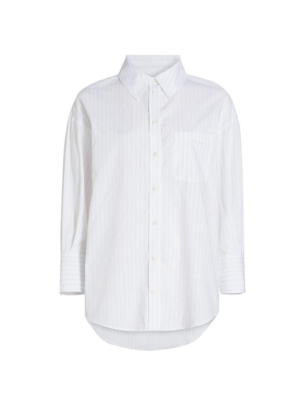 Womens Mika Stripe Cotton Shirt Product Image