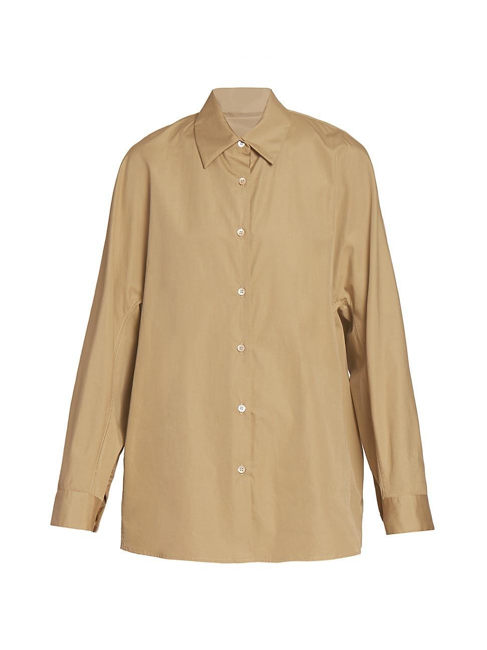 Womens Casio Oversized Cotton Shirt Product Image