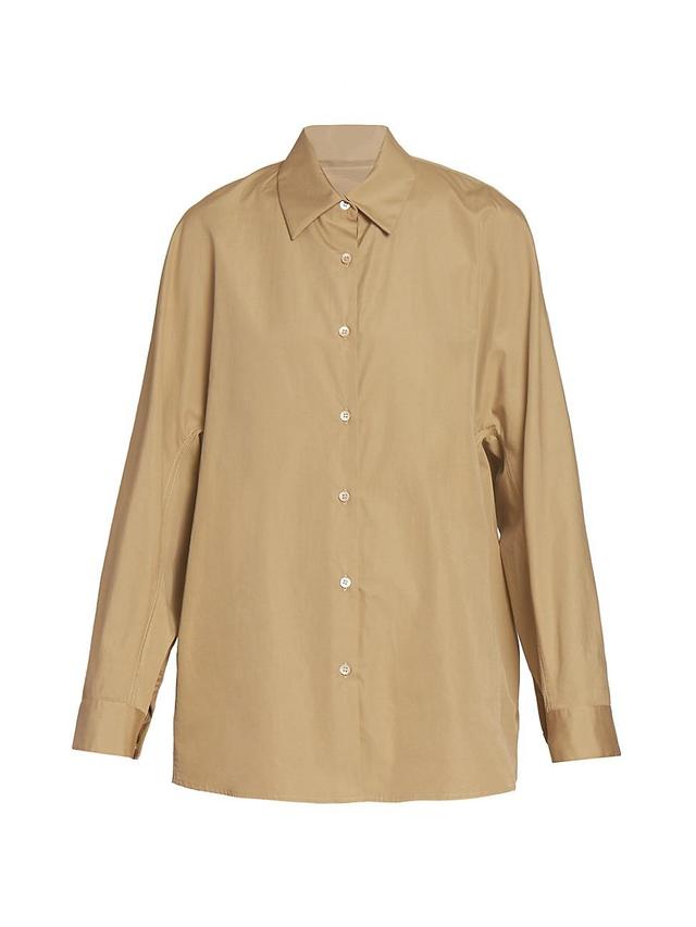 Womens Casio Oversized Cotton Shirt Product Image