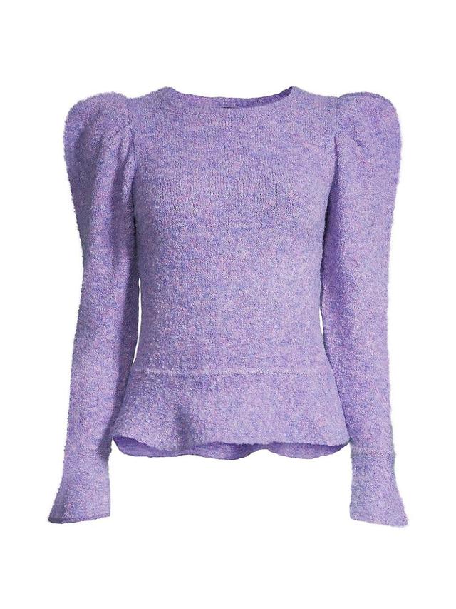 Womens City Mist Puff-Sleeve Sweater Product Image