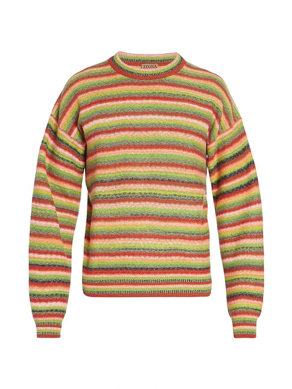 Mens ZEGNA x The Elder Statesman Striped Cashmere & Wool Sweater Product Image