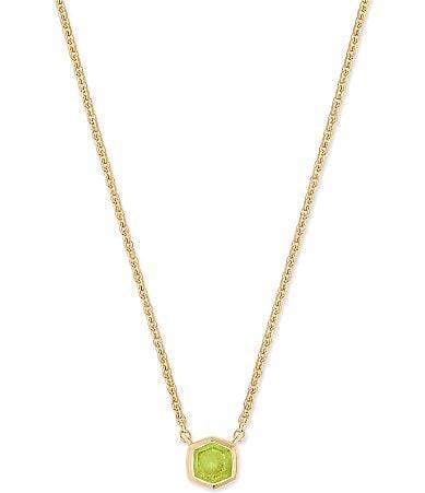 Kendra Scott Davie Pave Sterling Silver Short Pendant Necklace Product Image