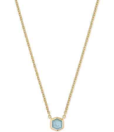 Kendra Scott Davie Pave Sterling Silver Short Pendant Necklace Product Image