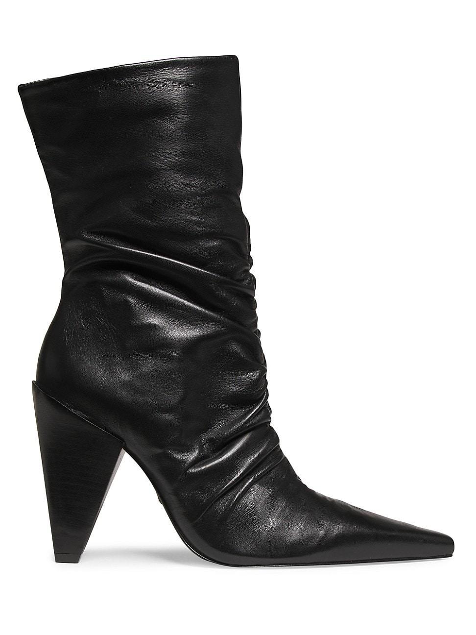 Womens Lynn 100MM Leather Ankle Boots Product Image