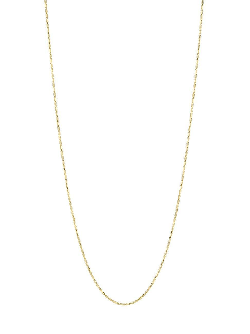 Womens 14K Yellow Gold Beaded Necklace/18 Product Image