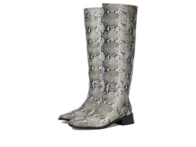 FREDA SALVADOR Rita (Black/White Snake) Women's Boots Product Image