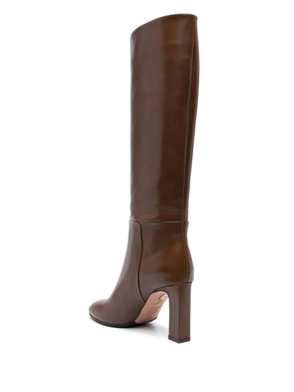 AQUAZZURA Sellier 85 Boot In Brown Product Image